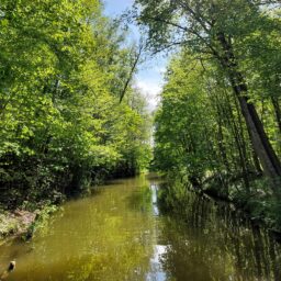 Stare Jabłonki i cuda techniki: gdzie droga kolejowa przecina się z wodną